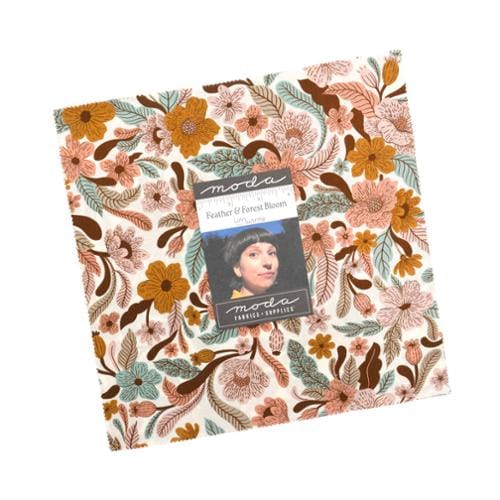 Moda Fabric Pre Cuts Moda Feather and Forest Bloom Layer Cake - The Sewing Studio