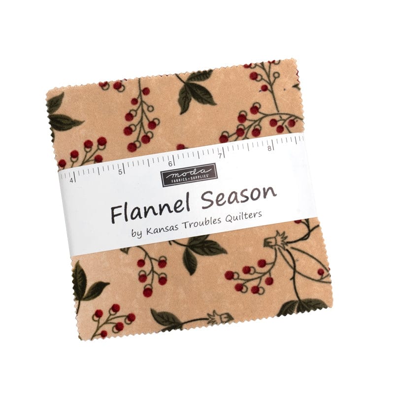 Moda Fabric Pre Cuts Moda Flannel Season Charm Pack - The Sewing Studio