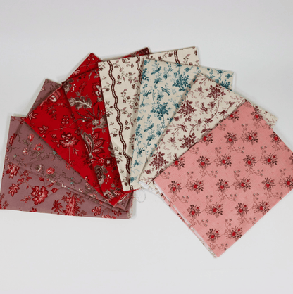 Moda Fabric Pre Cuts Moda Fleur De Paris 8 Piece Fat Quarter Bundle - The Sewing Studio