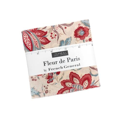 Moda Fabric Pre Cuts Moda Fleur De Paris Charm Pack  - The Sewing Studio