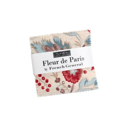 Moda Fabric Pre Cuts Moda Fleur De Paris Mini Charm  - The Sewing Studio