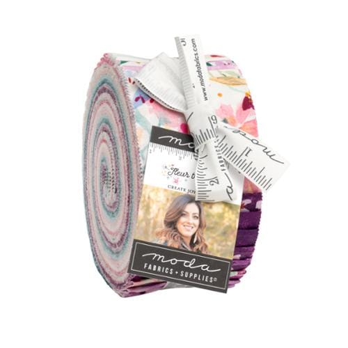 Moda Fabric Pre Cuts Moda Fleur The Love Jelly Roll - The Sewing Studio