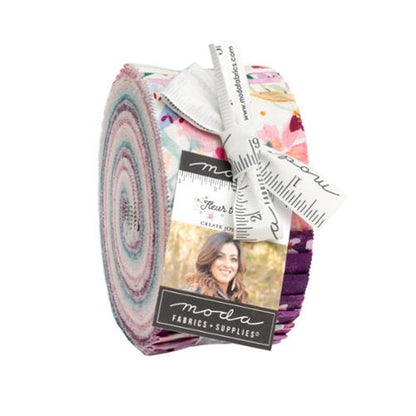 Moda Fabric Pre Cuts Moda Fleur The Love Jelly Roll - The Sewing Studio