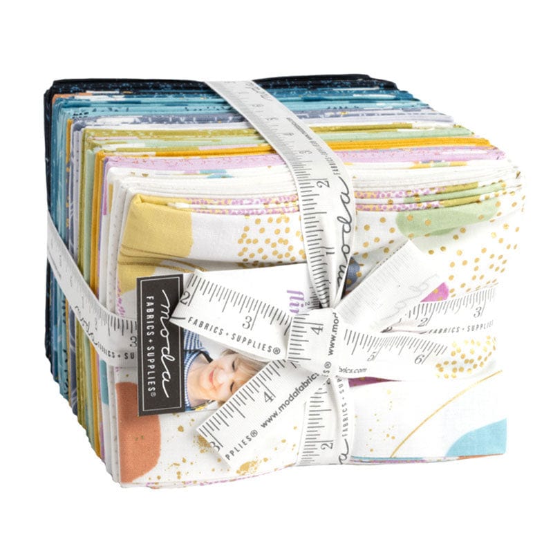 Multi-coloured Fun and Funky Moda Fabric Pre Cuts Moda Flirtation Fat Quarter Pack 36 Piece 1830AB - The Sewing Studio