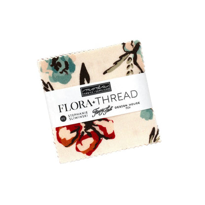 Moda Fabric Pre Cuts Moda Flora + Thread Mini Charm - The Sewing Studio