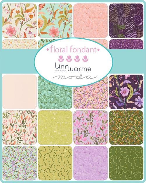 Moda Fabric Pre Cuts Moda Floral Fondant Mini Charm  - The Sewing Studio