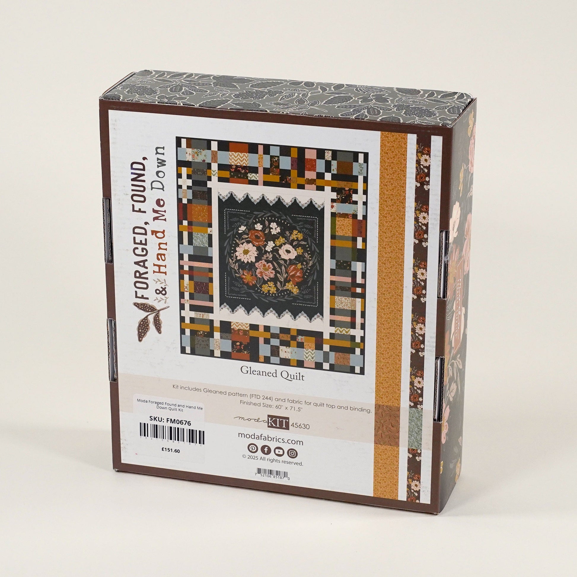 Moda Fabric Pre Cuts Moda Foraged Found and Hand Me Down Quilt Kit  - The Sewing Studio