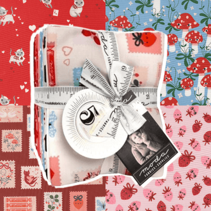 Moda Fabric Pre Cuts Moda Funny Valentine Fat Quarter Bundle 29 Pieces  - The Sewing Studio