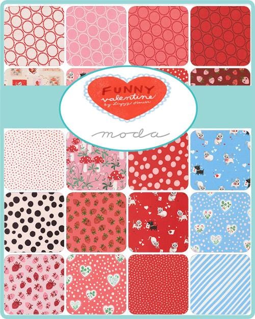 Moda Fabric Pre Cuts Moda Funny Valentine Jelly Roll  - The Sewing Studio