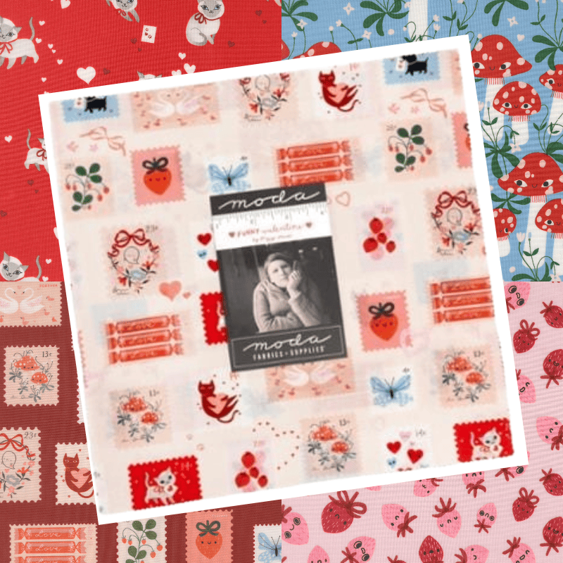 Moda Fabric Pre Cuts Moda Funny Valentine Layer Cake  - The Sewing Studio