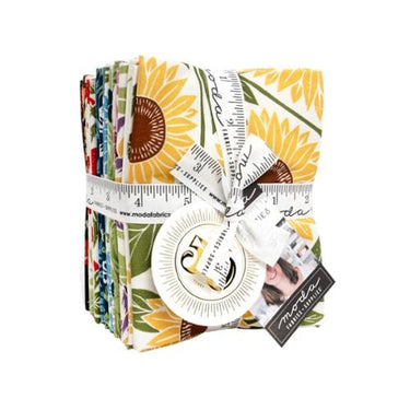 Moda Fabric Pre Cuts Moda Garden Series Fat Quarter Bundle 17 Pieces  - The Sewing Studio for sale UK - The Sewing Studio