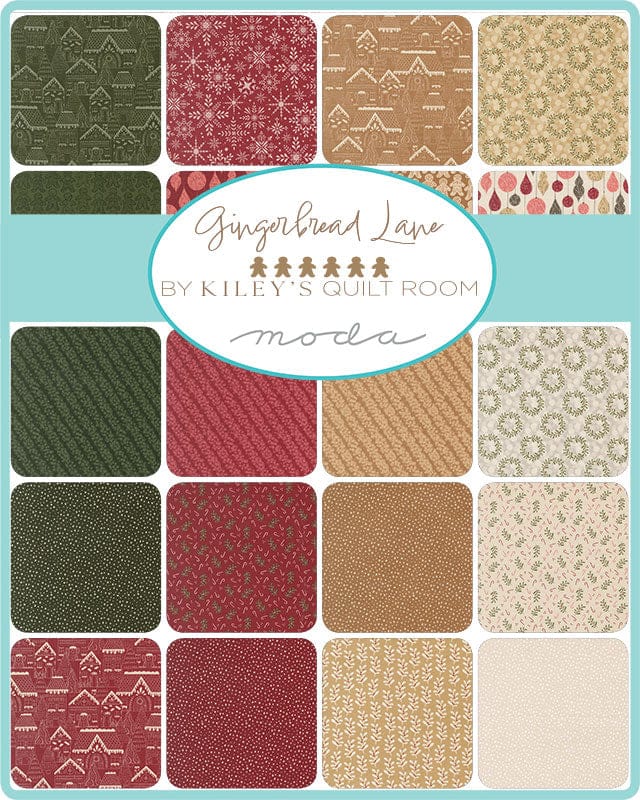 Moda Fabric Pre Cuts Moda Gingerbread Lane Mini Charm  - The Sewing Studio