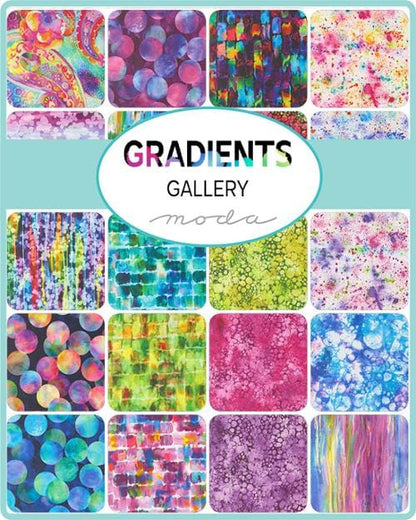 Moda Fabric Pre Cuts Moda Gradients Gallery Charm Pack - The Sewing Studio