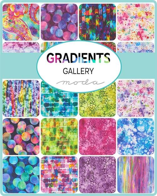 Moda Fabric Pre Cuts Moda Gradients Gallery Jelly Roll - The Sewing Studio
