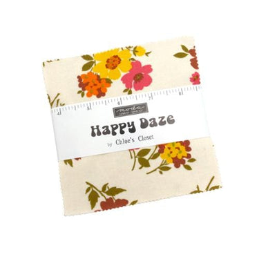 Moda Fabric Pre Cuts Moda Happy Daze Charm Pack  - The Sewing Studio for sale UK - The Sewing Studio