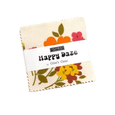 Moda Fabric Pre Cuts Moda Happy Daze Mini Charm  - The Sewing Studio for sale UK - The Sewing Studio