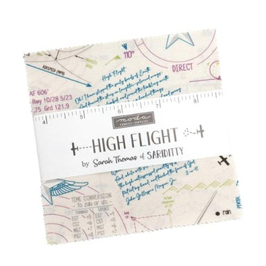 Moda Fabric Pre Cuts Moda High Flight Charm Pack  - The Sewing Studio for sale UK - The Sewing Studio