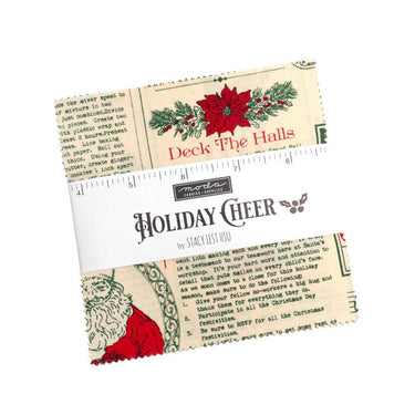 Moda Fabric Pre Cuts Moda Holiday Cheer Charm Pack  - The Sewing Studio for sale UK - The Sewing Studio