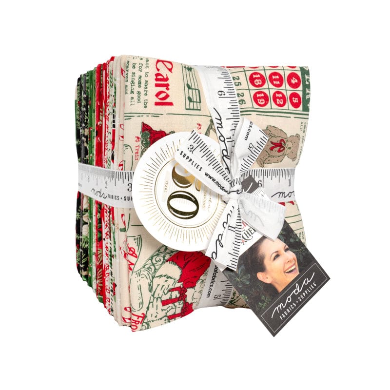 Moda Fabric Pre Cuts Moda Holiday Cheer Fat Quarter Bundle 29 Pieces  - The Sewing Studio