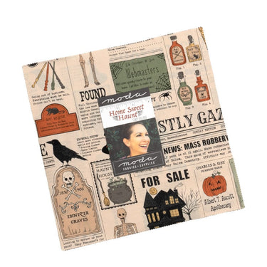 Moda Fabric Pre Cuts Moda Home Sweet Haunt Layer Cake 20910LC  - The Sewing Studio for sale UK - The Sewing Studio