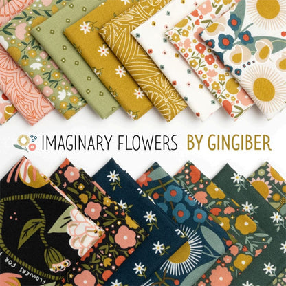 Multi-coloured Floral Moda Fabric Pre Cuts Moda Imaginary Flowers Fat Quarter Pack 31 Piece 48380AB - The Sewing Studio