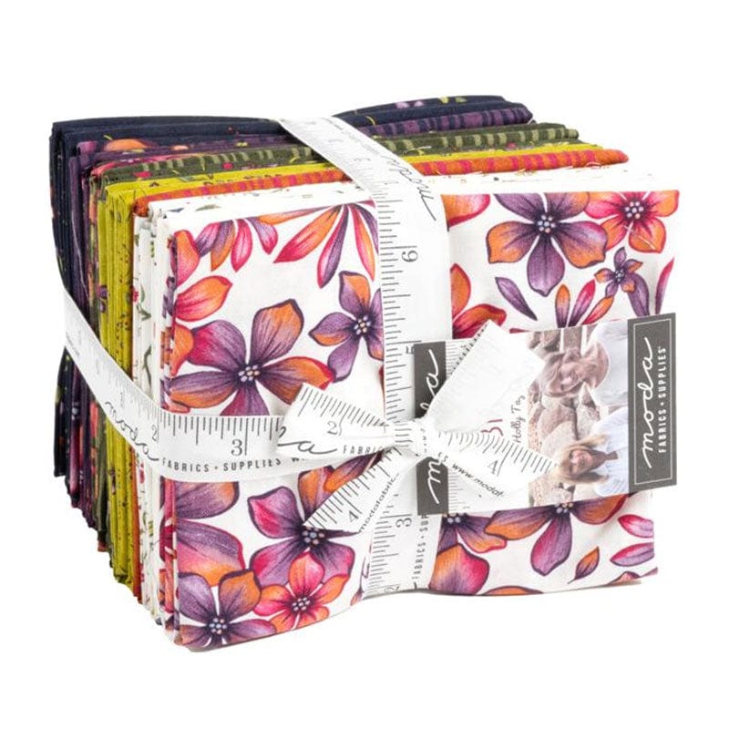 Multi-coloured Floral Moda Fabric Pre Cuts Moda In Bloom Fat Quarter Pack 26 Piece 6940AB - The Sewing Studio