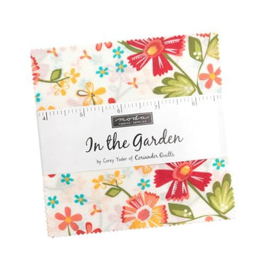 Moda Fabric Pre Cuts Moda In The Garden Charm Pack  - The Sewing Studio for sale UK - The Sewing Studio
