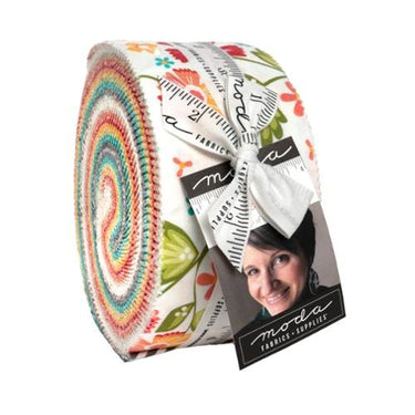 Moda Fabric Pre Cuts Moda In The Garden Jelly Roll  - The Sewing Studio for sale UK - The Sewing Studio