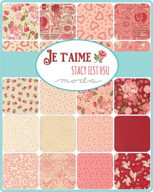 Moda Fabric Pre Cuts Moda Je Taime Fat Quarter Bundle 26 Piece - The Sewing Studio