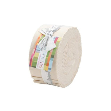Moda Fabric Pre Cuts Moda Jelly Rolls Natural Plain Bella Solid  - The Sewing Studio for sale UK - The Sewing Studio