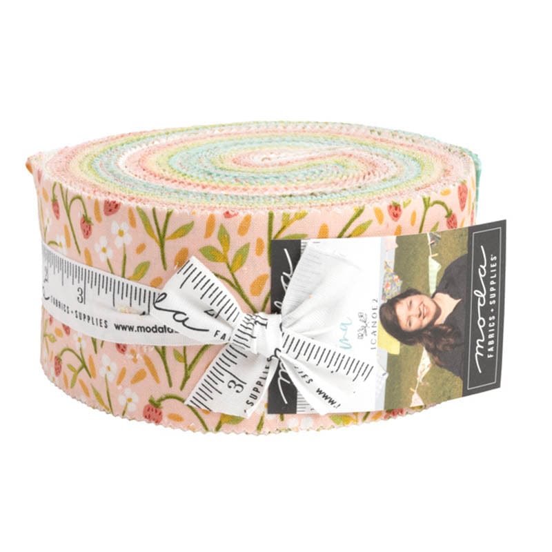 Multi-coloured Foliage, Country Moda Fabric Pre Cuts Moda Kindred Jelly Roll 36070JR - The Sewing Studio