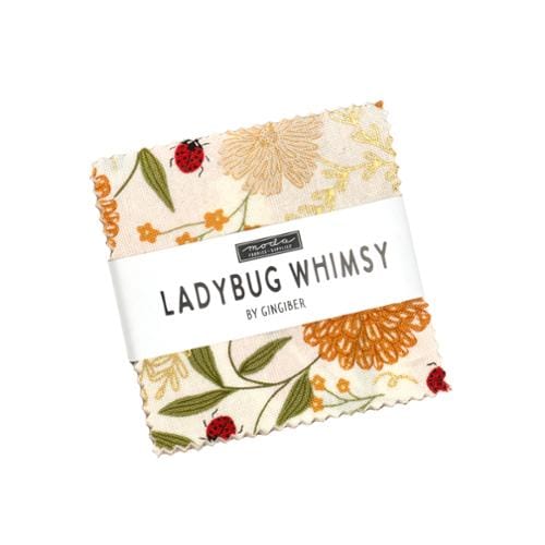 Moda Fabric Pre Cuts Moda Ladybug Whimsy Mini Charm - The Sewing Studio