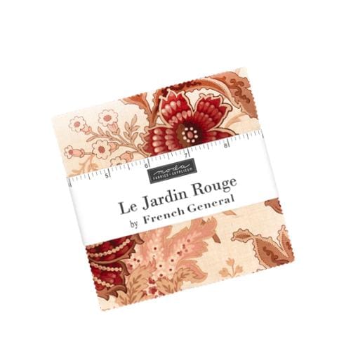 Moda Fabric Pre Cuts Moda Le Jardin Rouge Charm Pack - The Sewing Studio