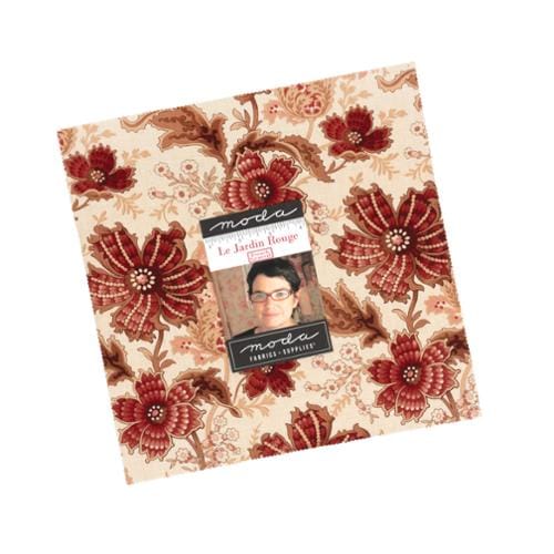 Moda Fabric Pre Cuts Moda Le Jardin Rouge Layer Cake - The Sewing Studio