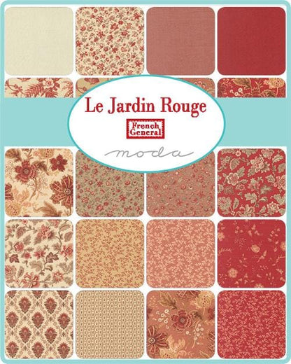 Moda Fabric Pre Cuts Moda Le Jardin Rouge Mini Charm - The Sewing Studio