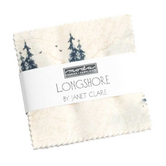 Multi-coloured Nautical Moda Fabric Pre Cuts Moda Longshore Mini Charm 24610MC - The Sewing Studio