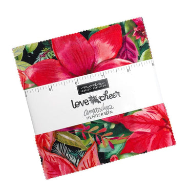 Moda Fabric Pre Cuts Moda Love And Cheer Charm Pack 21830PP  - The Sewing Studio for sale UK - The Sewing Studio