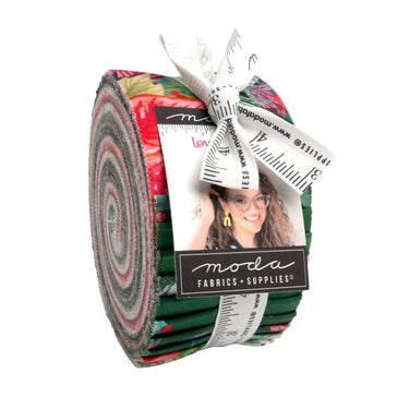 Moda Fabric Pre Cuts Moda Love And Cheer Jelly Roll 21830JR  - The Sewing Studio for sale UK - The Sewing Studio