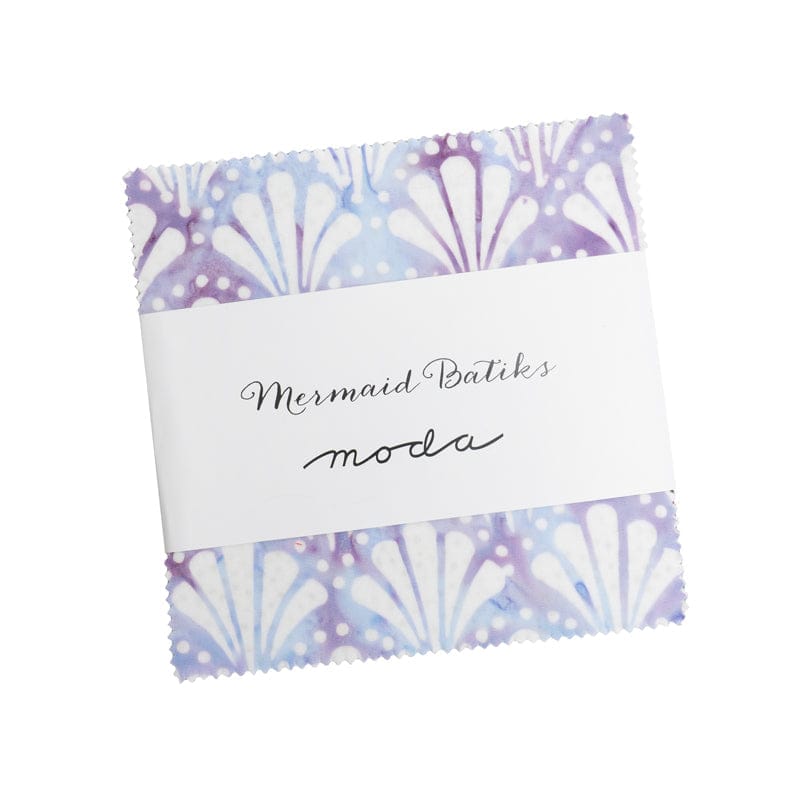 Moda Fabric Pre Cuts Moda Mermaid Batiks Charm Pack - The Sewing Studio