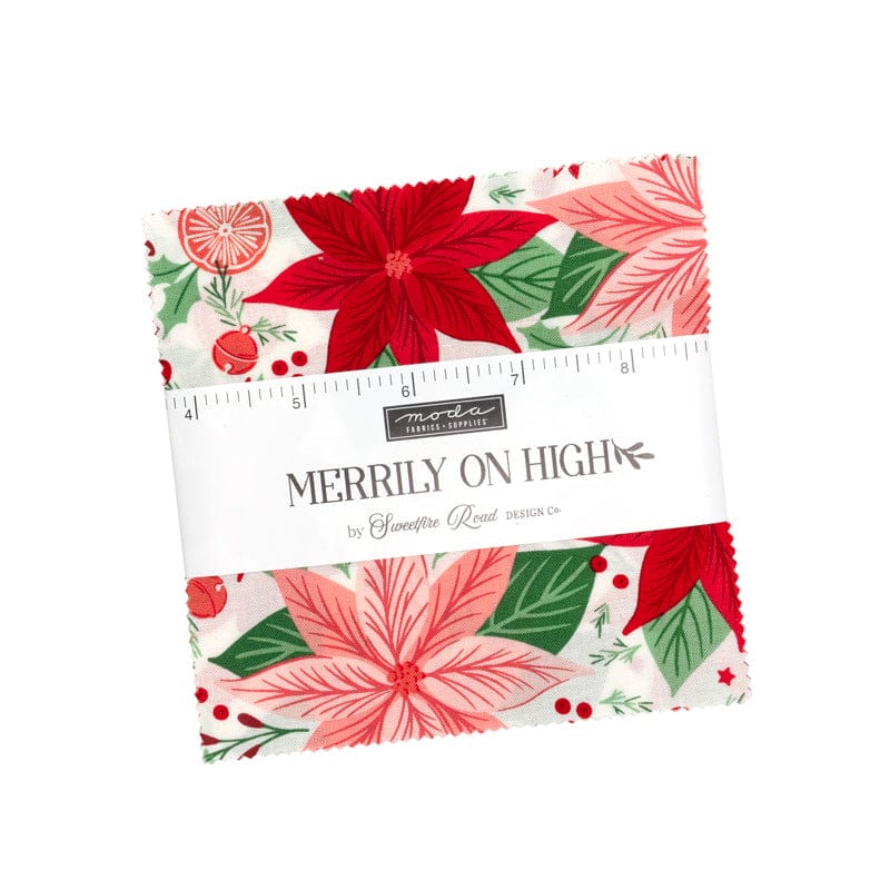 Moda Fabric Pre Cuts Moda Merrily On High Charm Pack  - The Sewing Studio