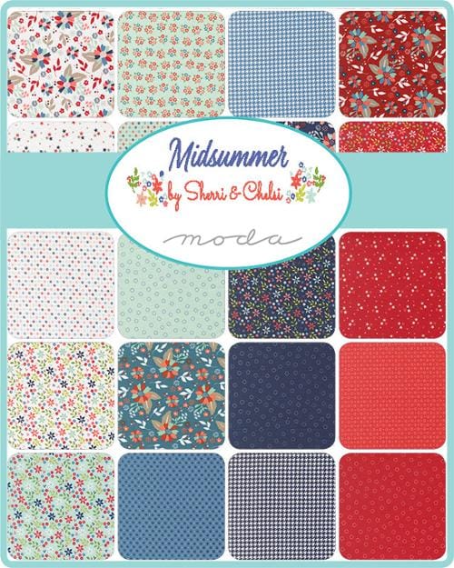 Moda Fabric Pre Cuts Moda Midsummer Charm Pack - The Sewing Studio
