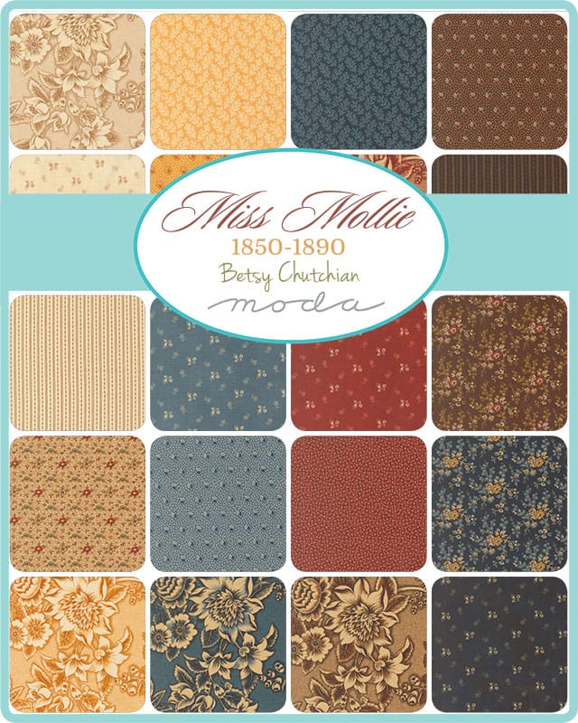 Moda Fabric Pre Cuts Moda Miss Mollie Fat Quarter Bundle 36 Piece - The Sewing Studio