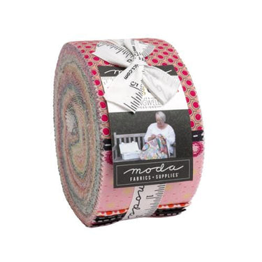 Moda Fabric Pre Cuts Moda Mixed Bag of Lollies Jelly Roll 18240JR  - The Sewing Studio for sale UK - The Sewing Studio