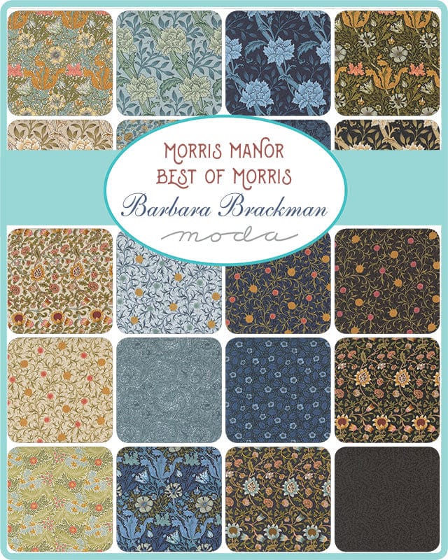 Moda Fabric Pre Cuts Moda Morris Manor Best of Morris Mini Charm Pack 8390MC  - The Sewing Studio