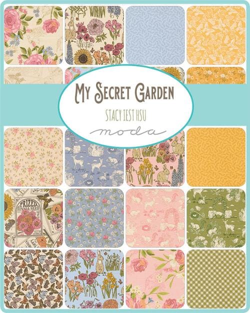 Moda Fabric Pre Cuts Moda My Secret Garden Charm Pack - The Sewing Studio