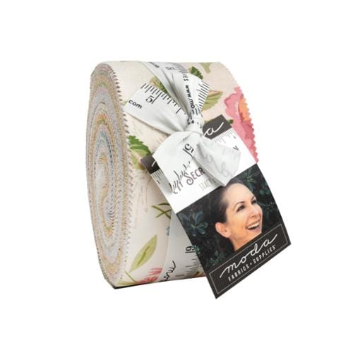 Moda Fabric Pre Cuts Moda My Secret Garden Jelly Roll - The Sewing Studio
