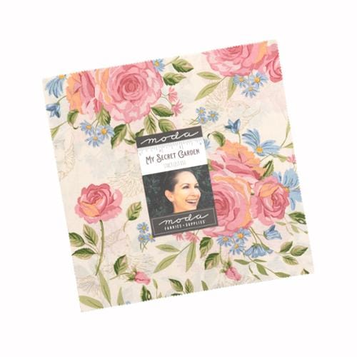 Moda Fabric Pre Cuts Moda My Secret Garden Layer Cake - The Sewing Studio