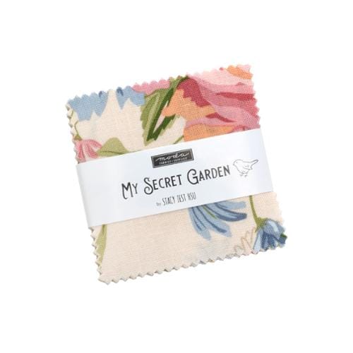 Moda Fabric Pre Cuts Moda My Secret Garden Mini Charm - The Sewing Studio