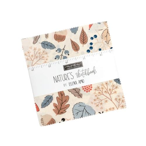 Moda Fabric Pre Cuts Moda Natures Sketchbook Charm Pack - The Sewing Studio