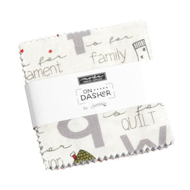 Moda Fabric Pre Cuts Moda On Dasher Mini Charm 55660MC  - The Sewing Studio for sale UK - The Sewing Studio